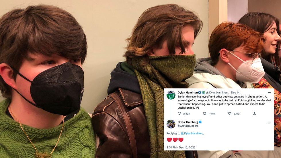 Greta Thunberg shares support for trans activists who stopped screening