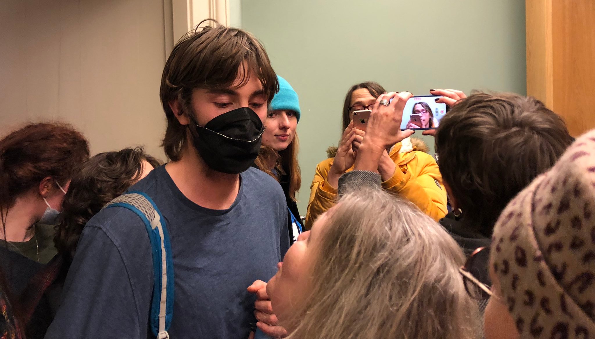 Activists prevented people from watching in a second venue which meant the event had to be cancelled.