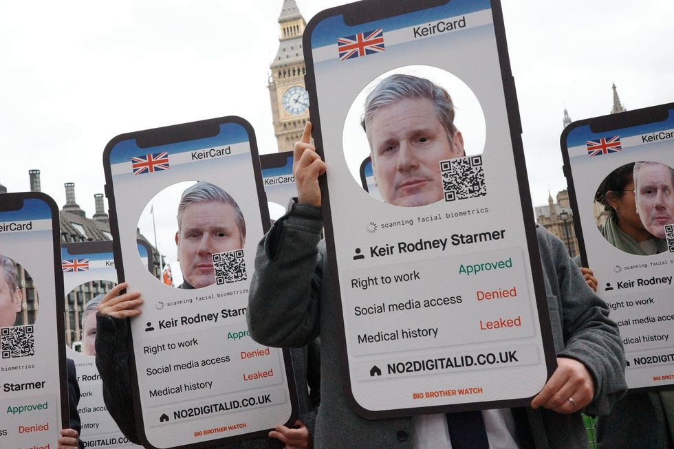 Activists protest against Digital ID outside Parliament