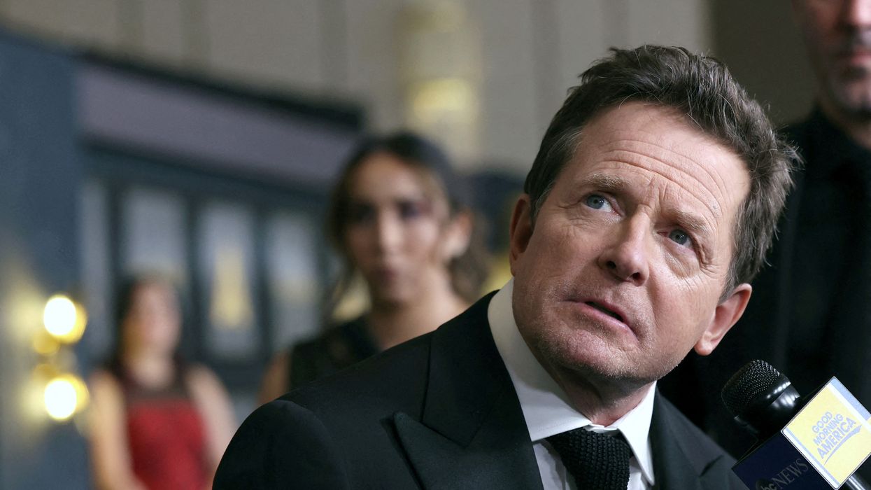 Actor Michael J. Fox is interviewed at the 13th Governors Awards in Los Angeles, California, U.S., November 19, 2022.