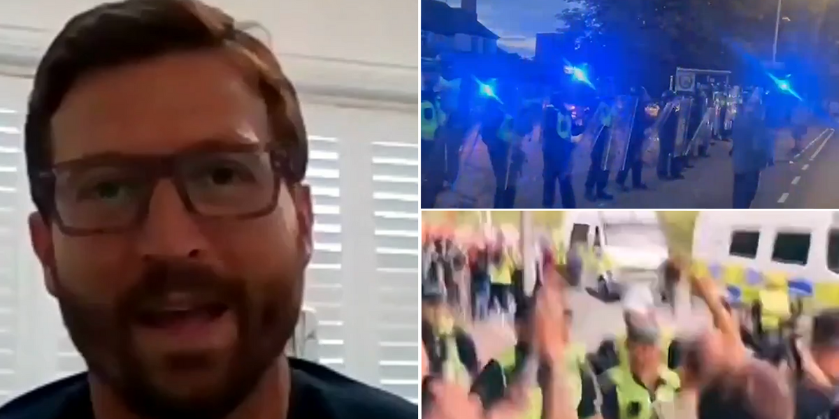 NextImg:Epping local Adam Brooks warns Britain is on the cusp of civil unrest as anti-migrant protests erupt