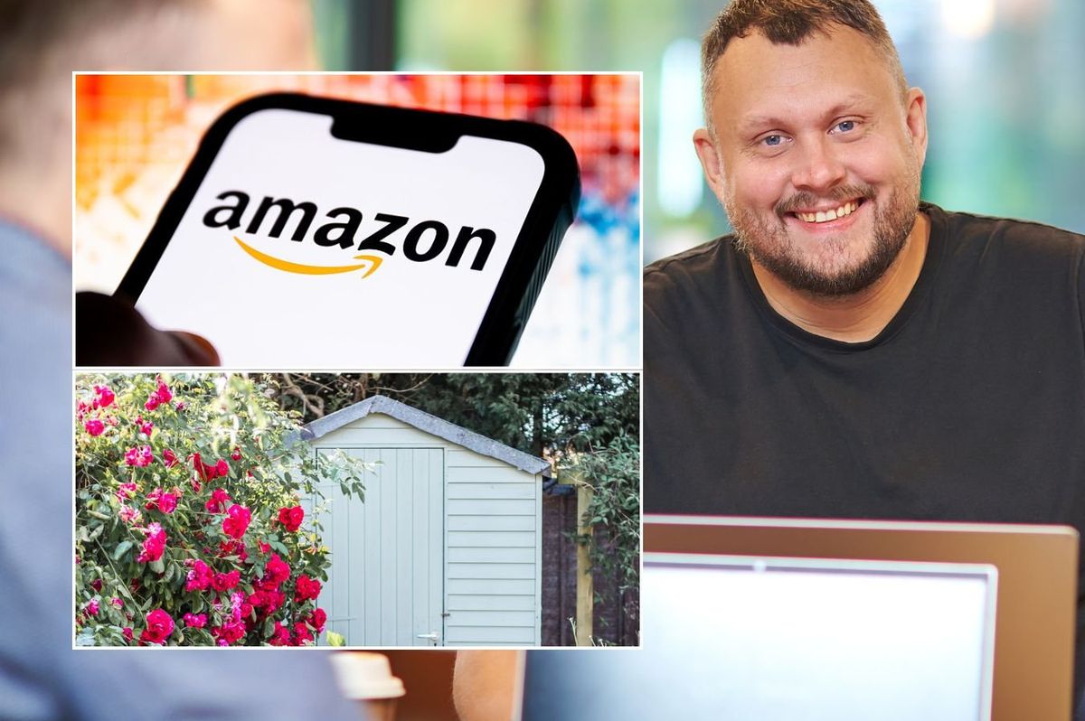 Adam Herbertt, Amazon sign and garden shed