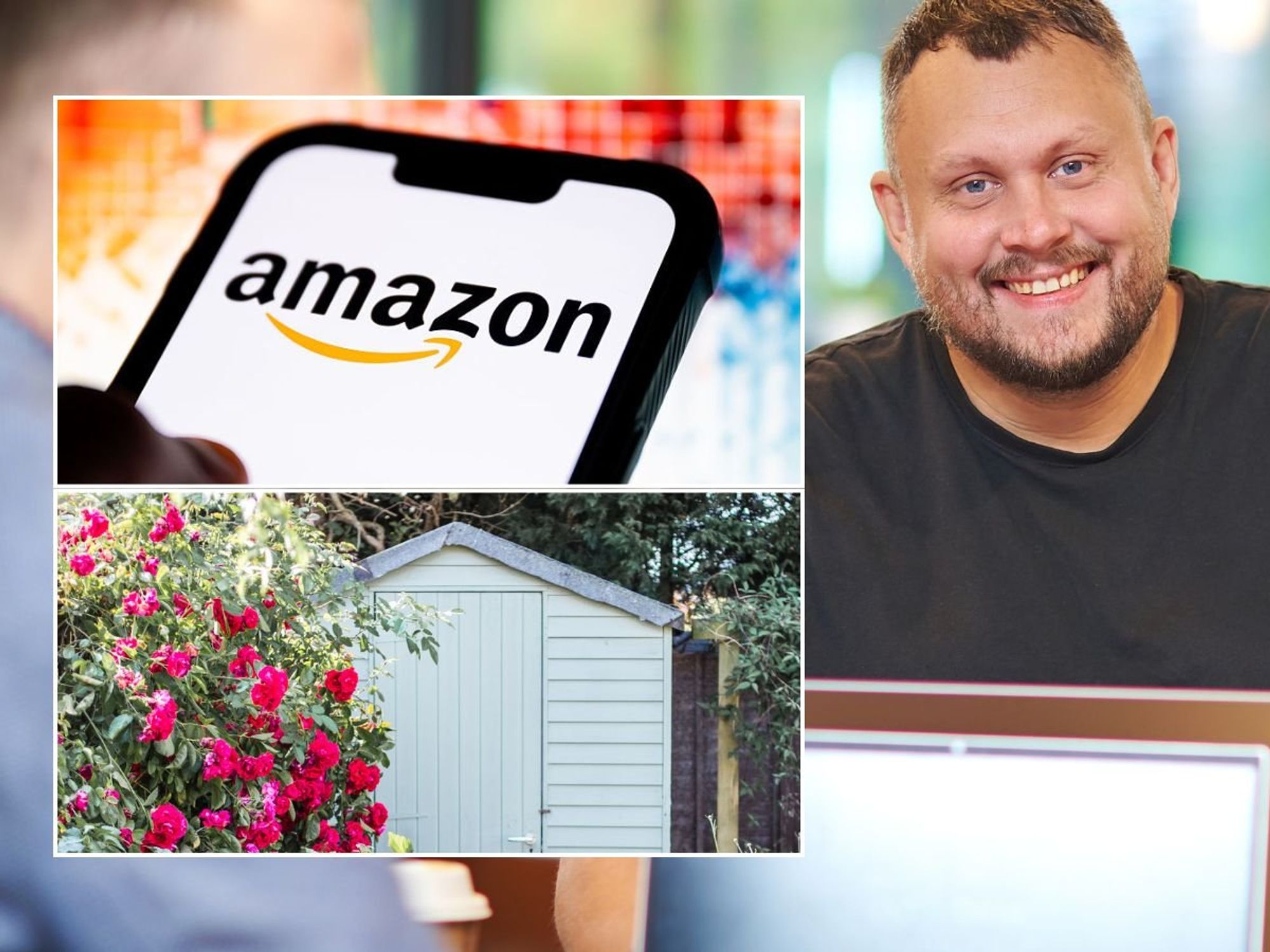 Adam Herbertt, Amazon sign and garden shed