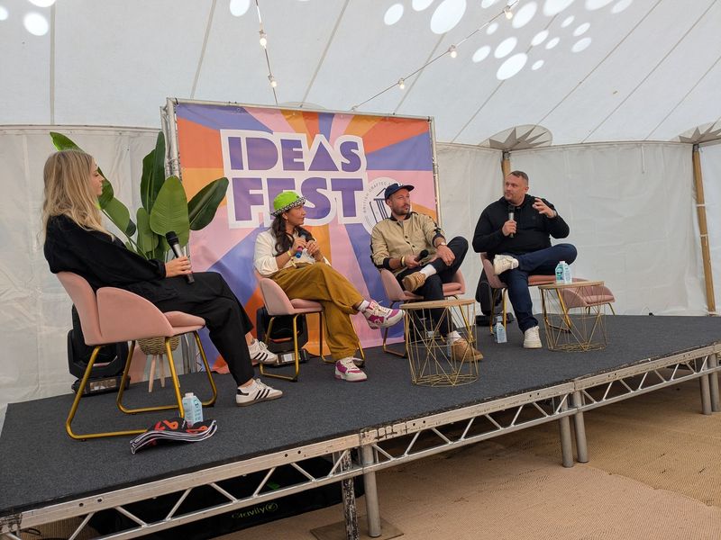 Adam Herbrett speaking at corporate event