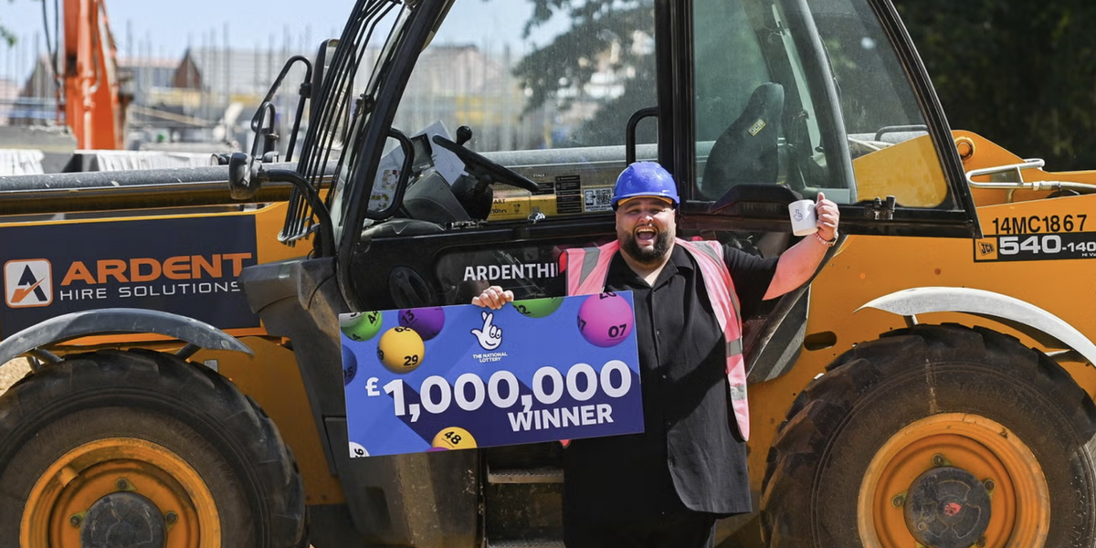 NextImg:National Lottery winning builder with £12 in bank account reveals first 'dream' purchase after bagging £1m prize on scratchcard