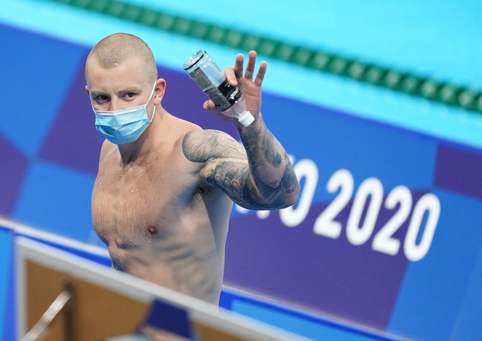 Adam Peaty after a practice session at Tokyo Aquatics Centre ahead of the Tokyo 2020 Olympic Games in Japan. Picture date: Wednesday July 21, 2021.