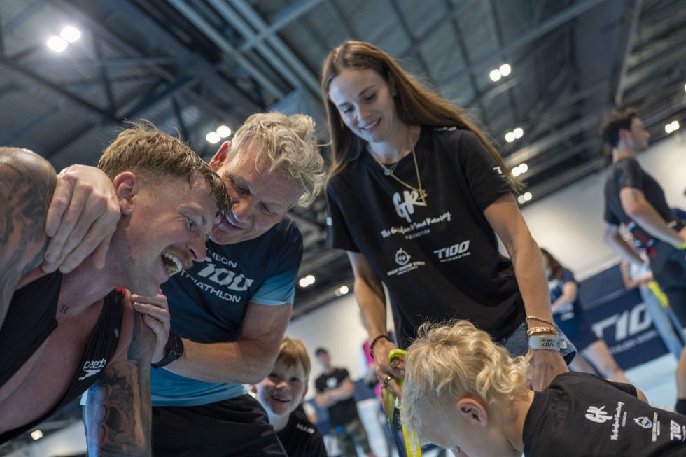 Adam Peaty, Gordon Ramsay and Holly Ramsay