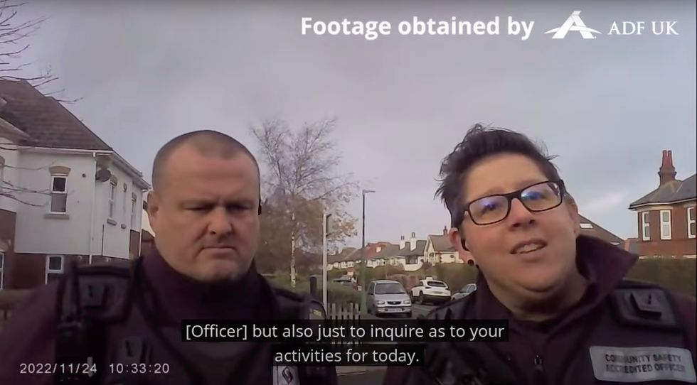 Adam Smith-Connor was fined after officers confronted him on a street in Bournemouth