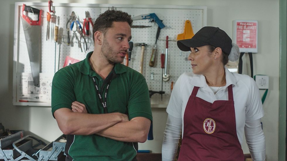 Adam Thomas and Kym Marsh in Waterloo Road