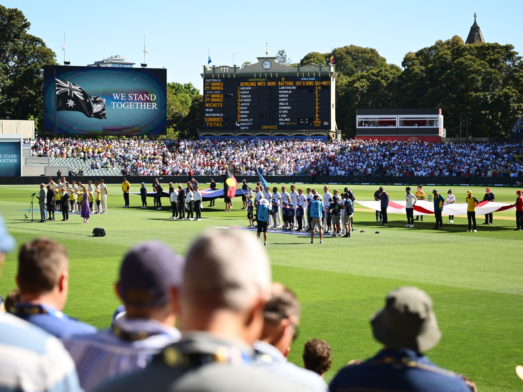 Adelaide Oval Bondi Beach tribute