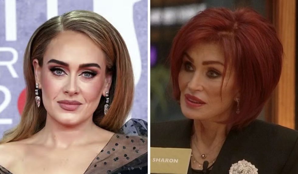 Adele and Sharon Osbourne