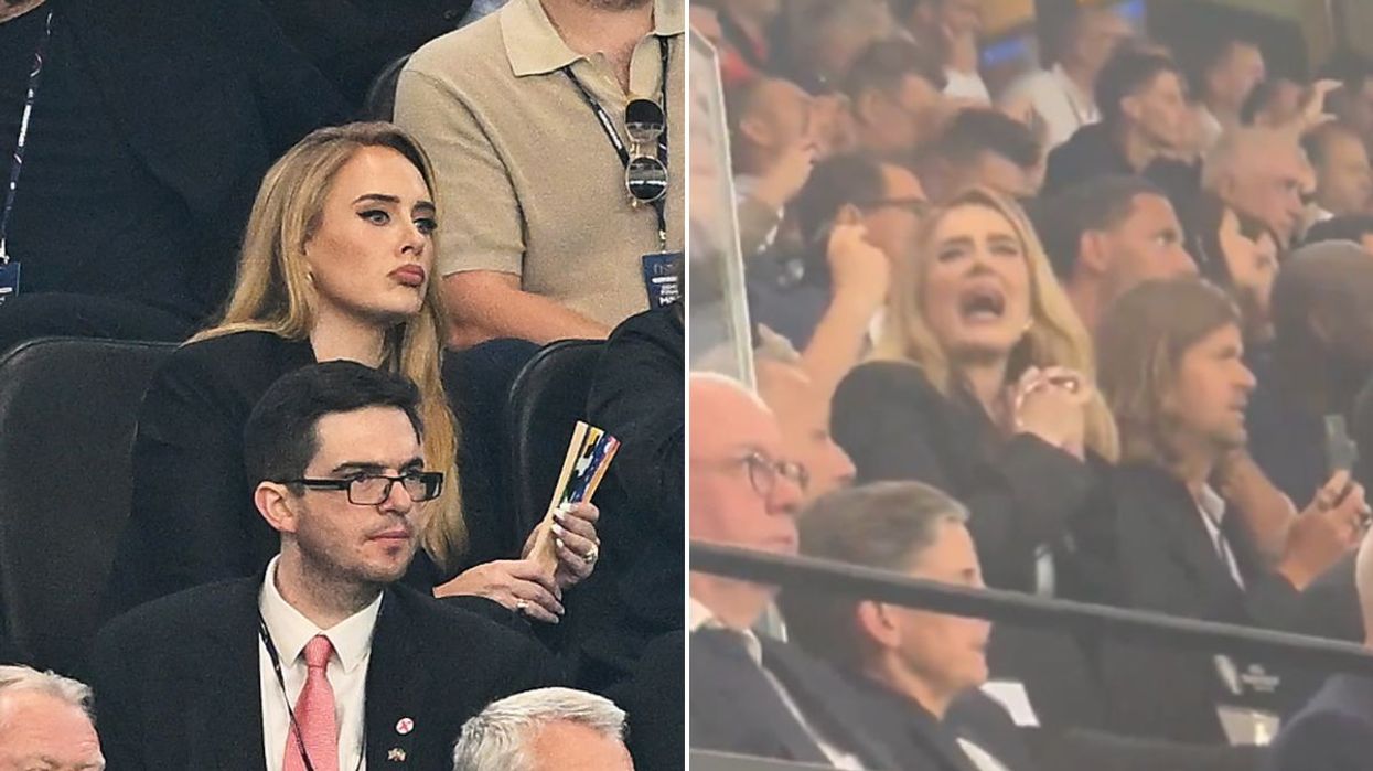Adele at England Euro 2024 semi final