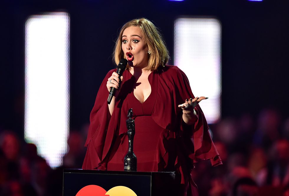 Adele at the BRITs