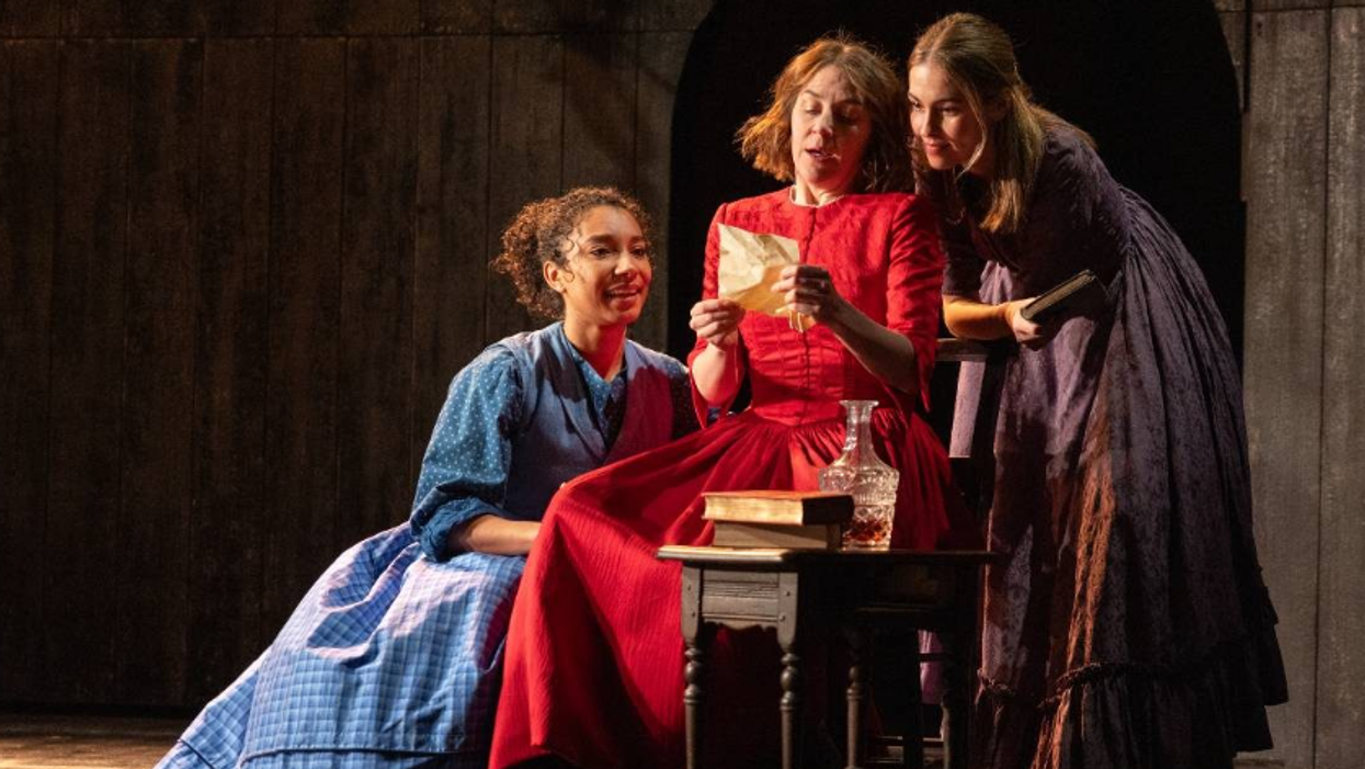 Adele James, Gemma Whelan, and Rhiannon Clements