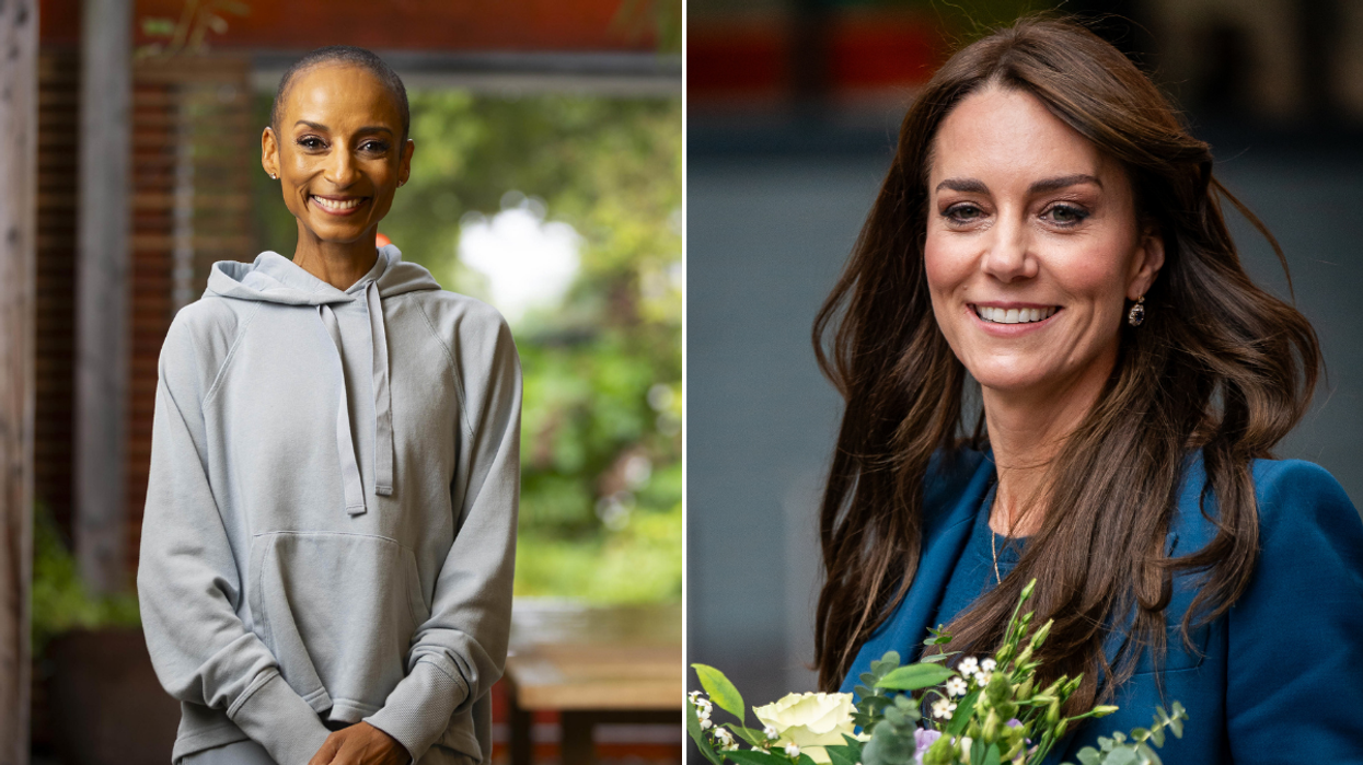 Adele Roberts and Kate Middleton