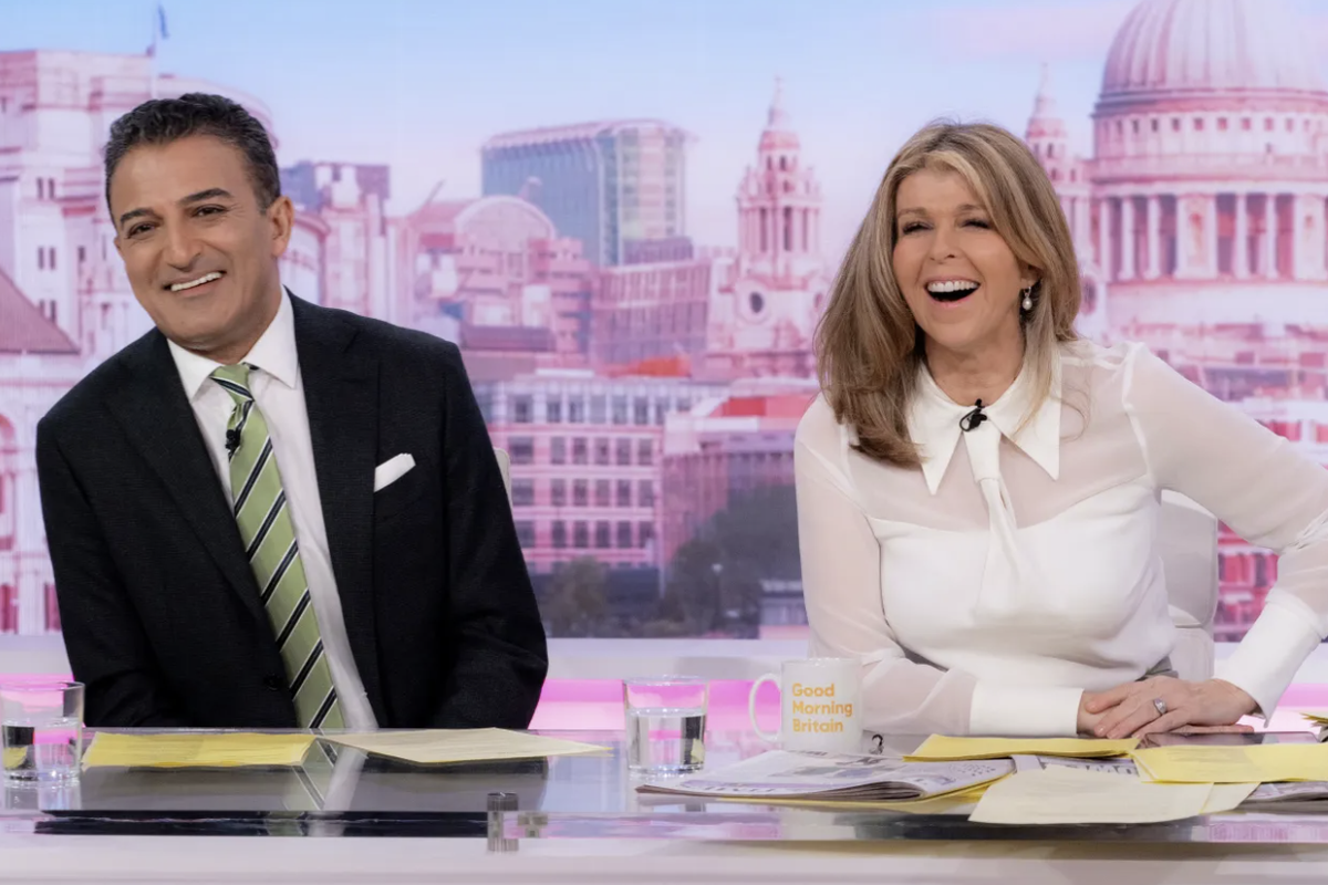 Adil Ray and Kate Garraway