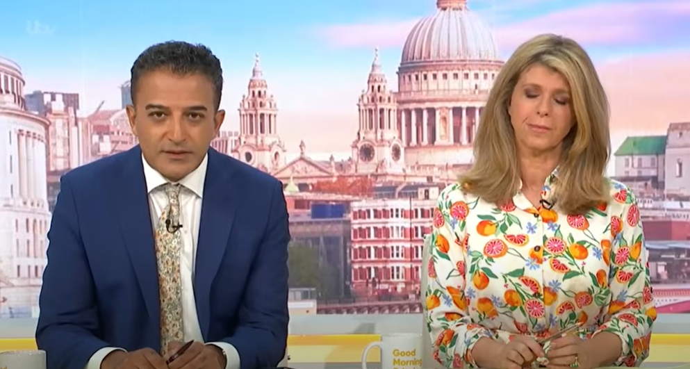 Adil Ray and Kate Garraway