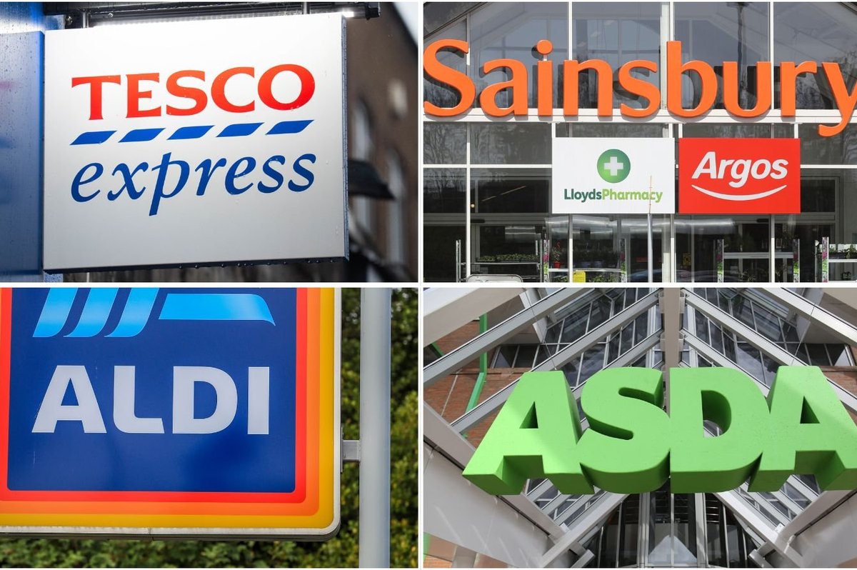 Adli, Tesco, Sainsbury's and Asda logos