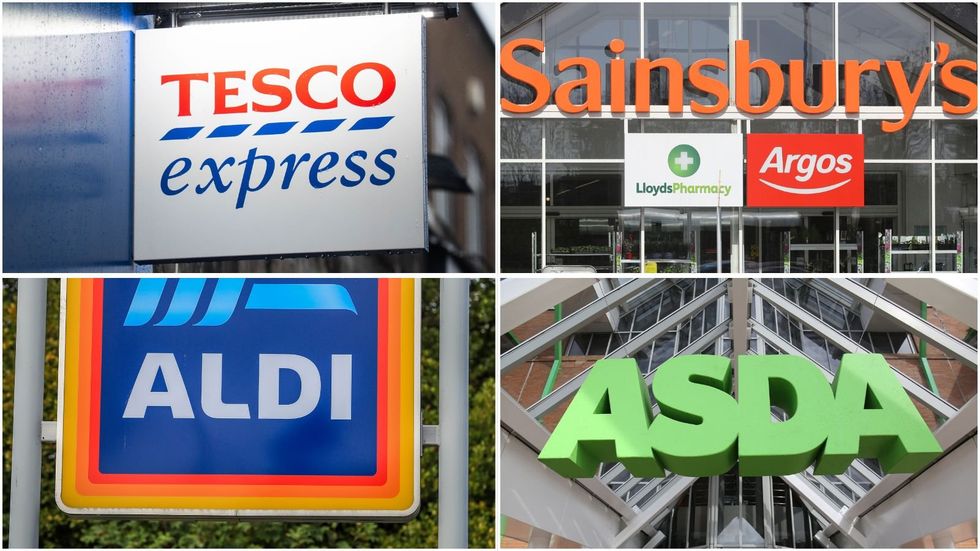Adli, Tesco, Sainsbury's and Asda logos