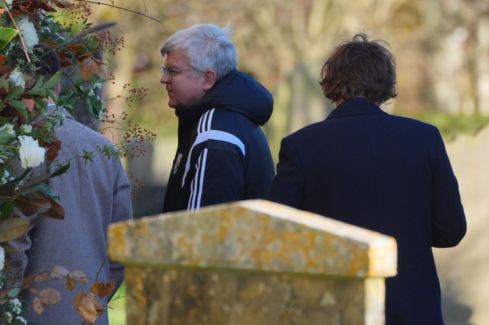 Adrian Chiles at Liam Payne's funeral