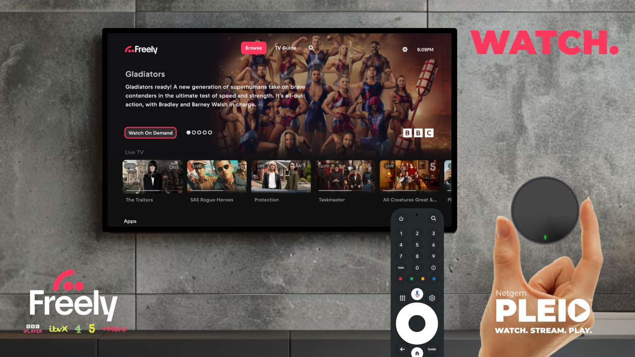 advertisement for the first Freely box from Netgem