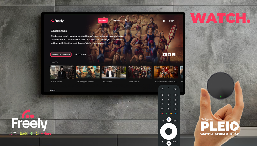 advertisement for the first Freely box from Netgem