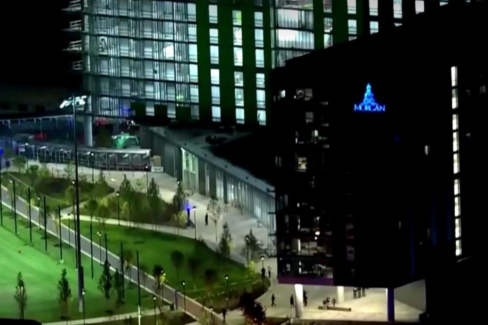 Aerial shot of Morgan State University