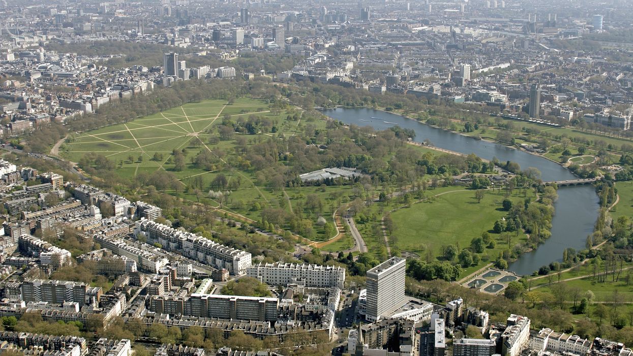 Aerial view Knightsbridge
