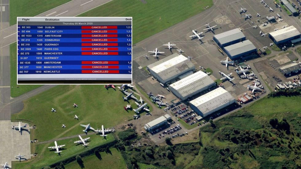 Aerial view of Coventry Airport