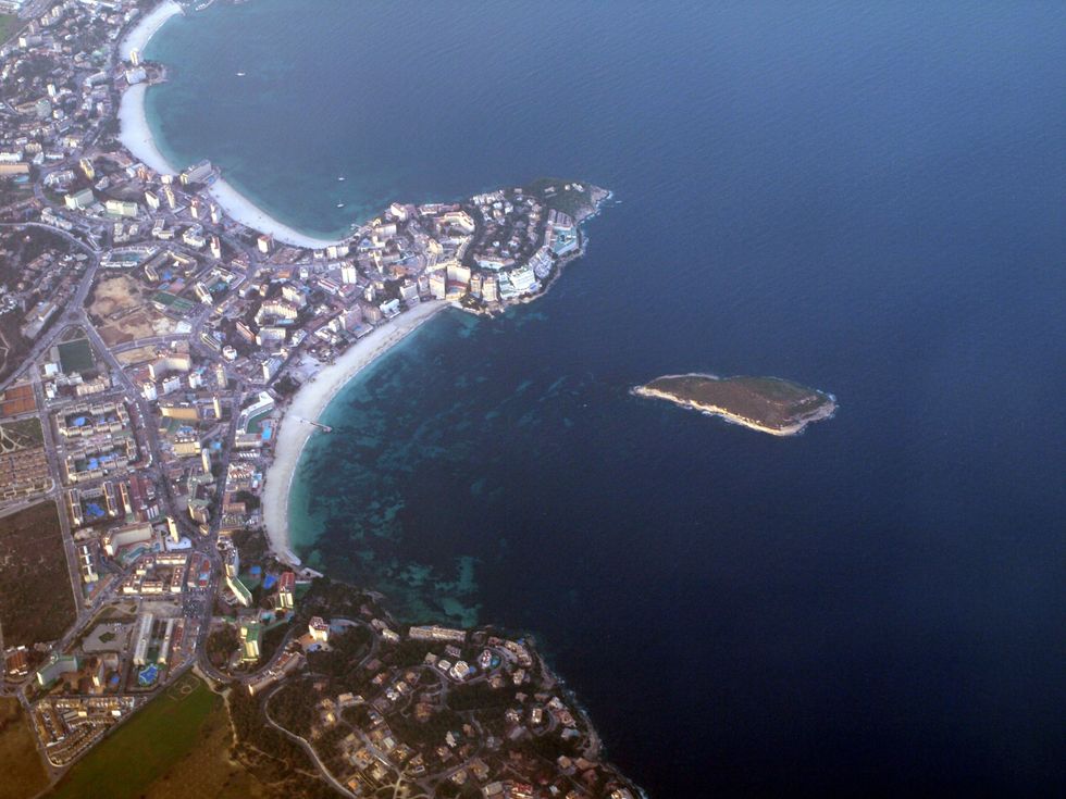 Aerial view of Magaluf