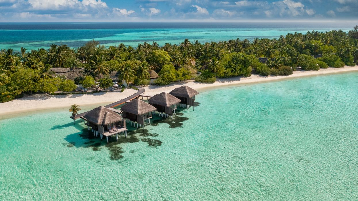 Aerial view of the Maldives