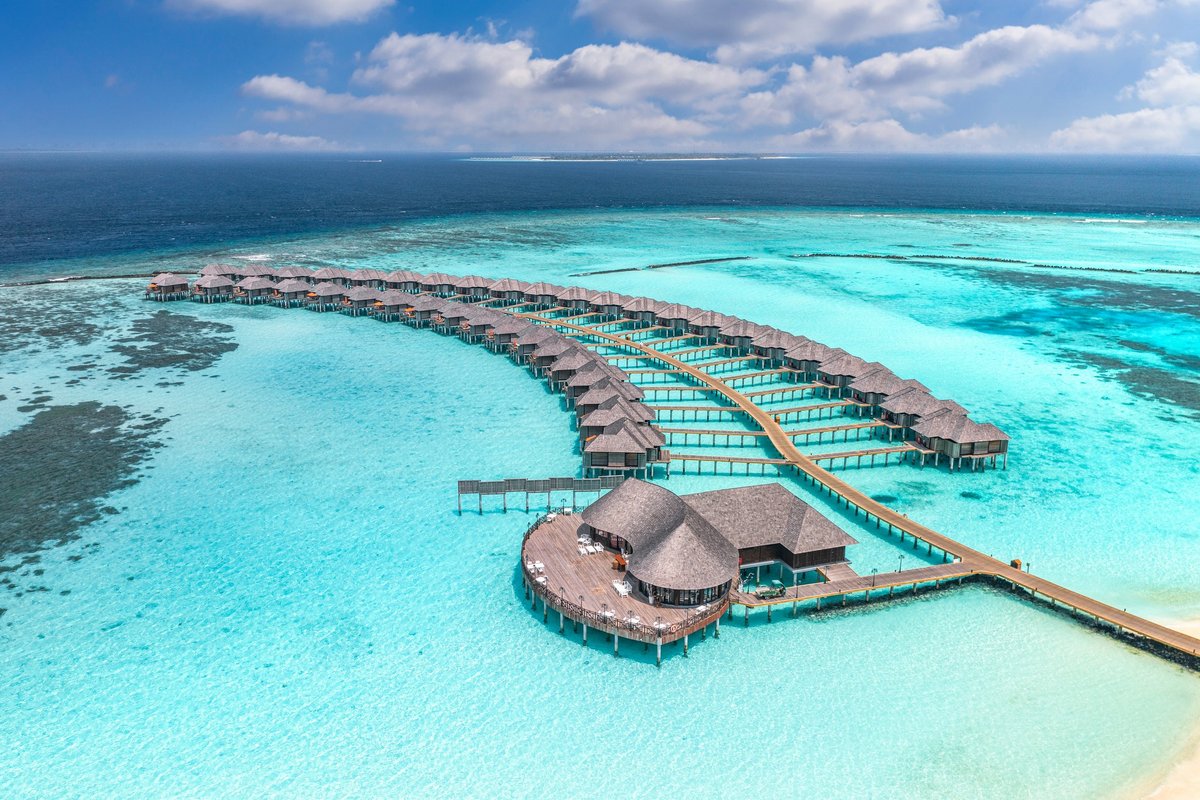 Aerial view of the Maldives
