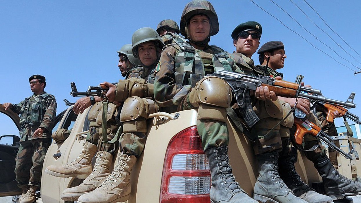 Afghan troops
