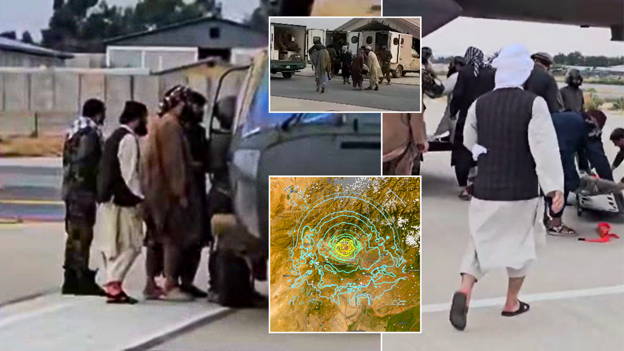 Afghanistan earthquake collage
