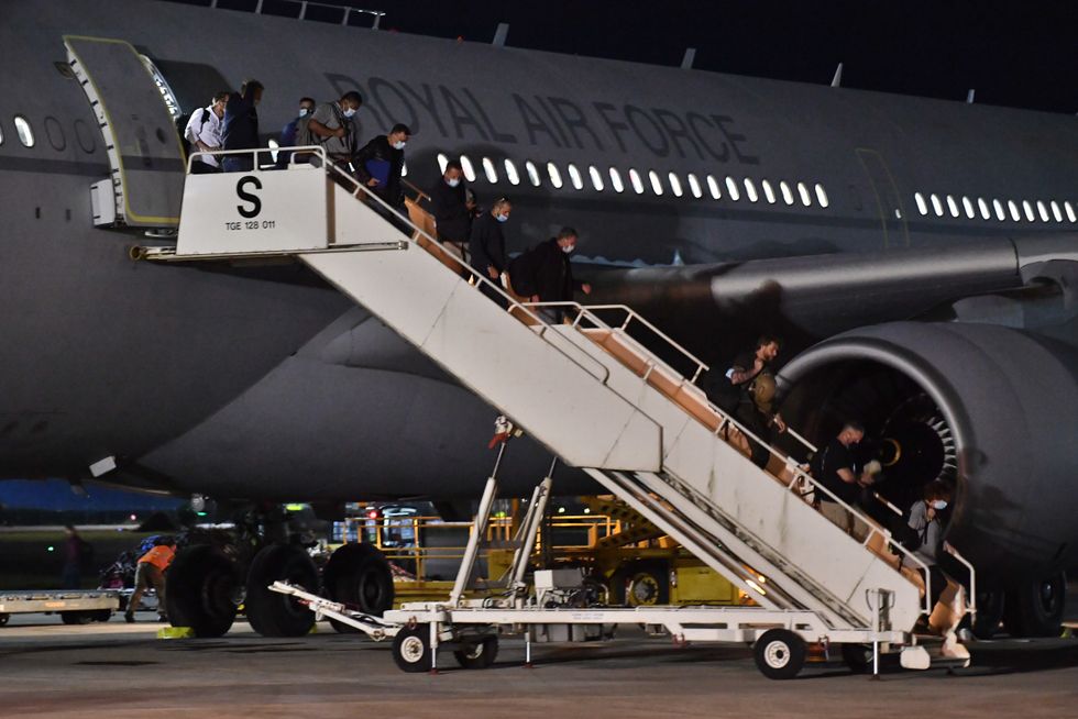 Afghans at Brize Norton
