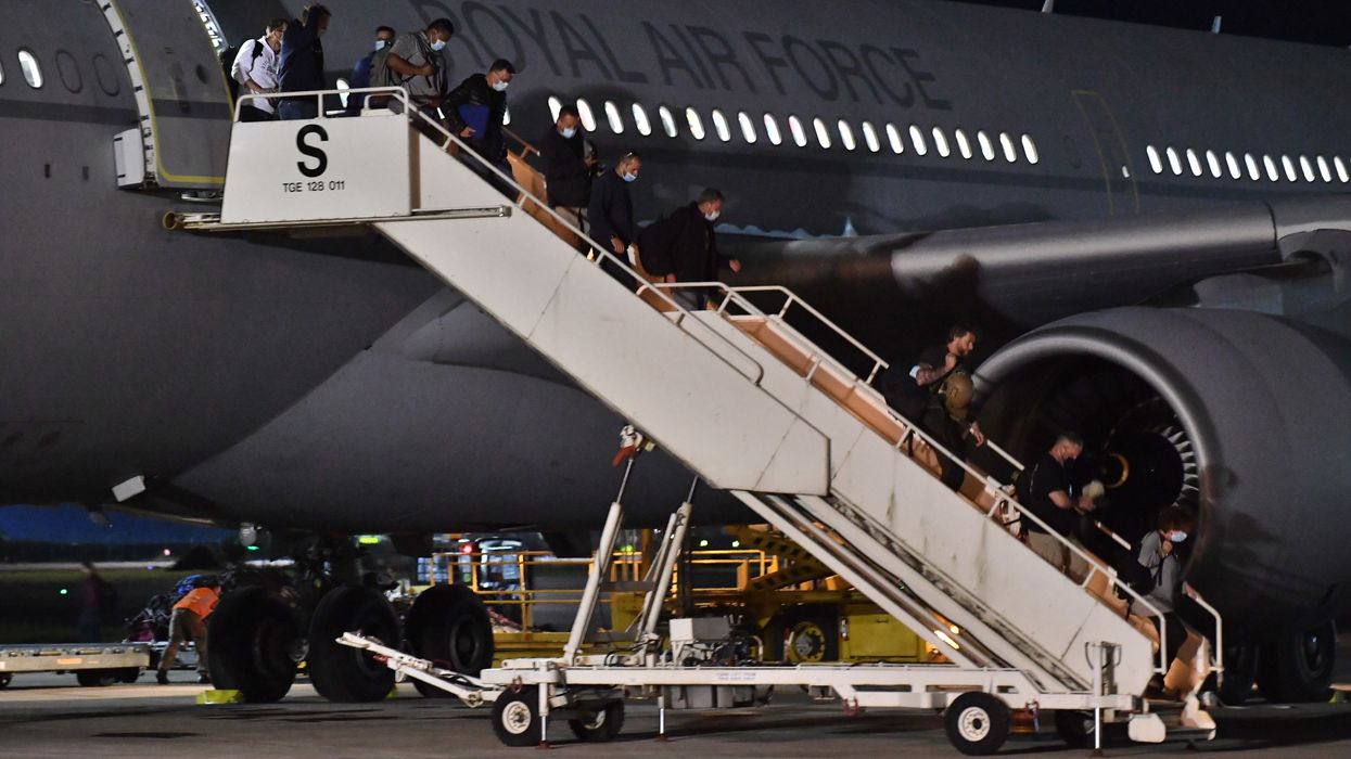 Afghans at Brize Norton