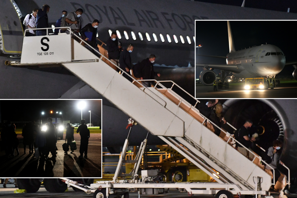 Afghans at Brize Norton