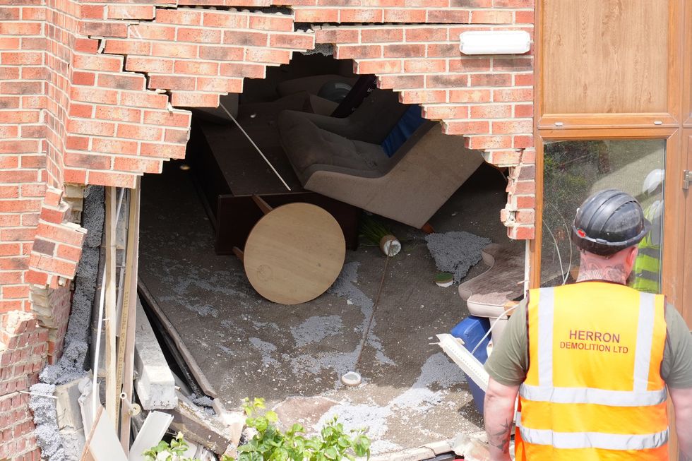 Aftermath of care home crash