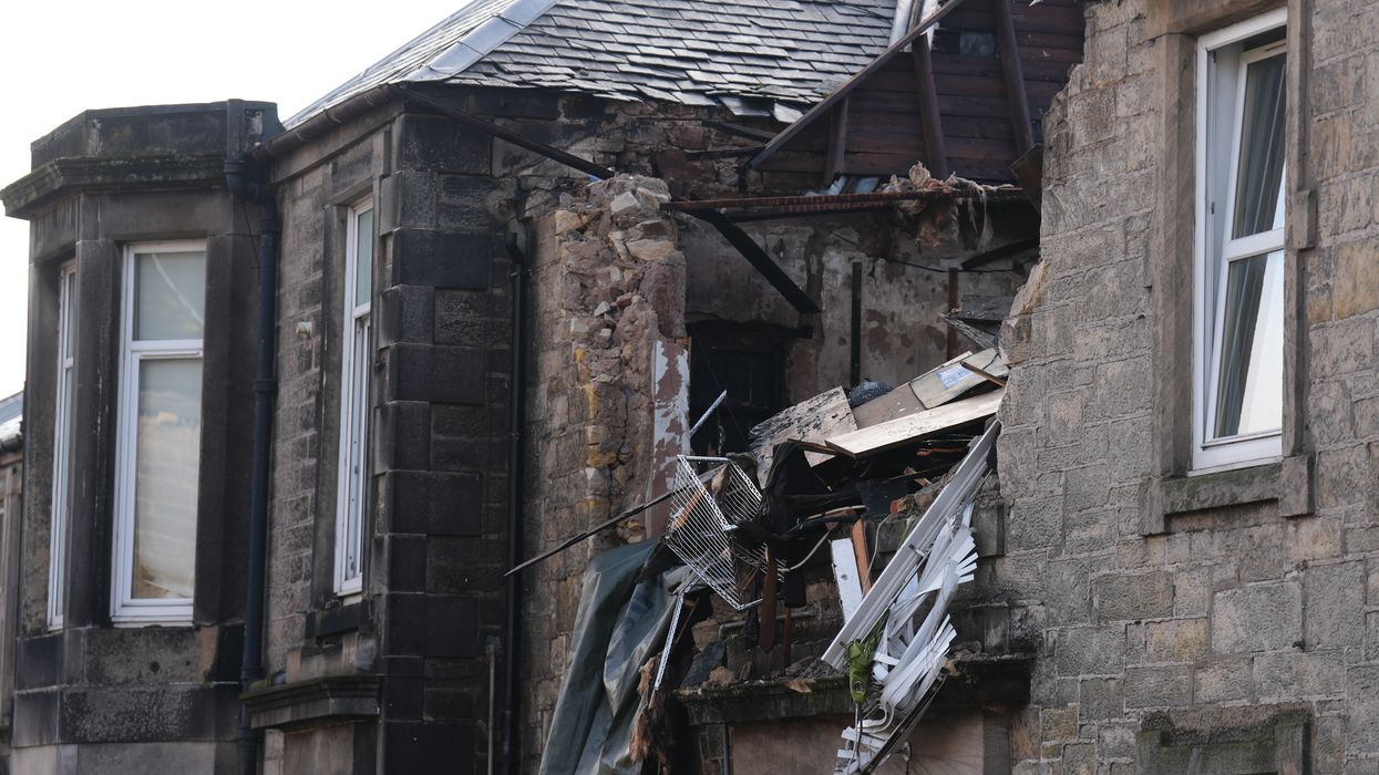 Aftermath of explosion in Alloa
