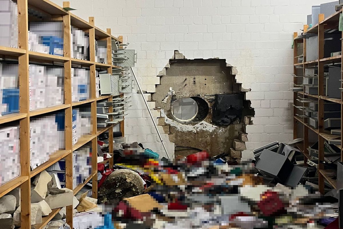 Aftermath of German bank heist