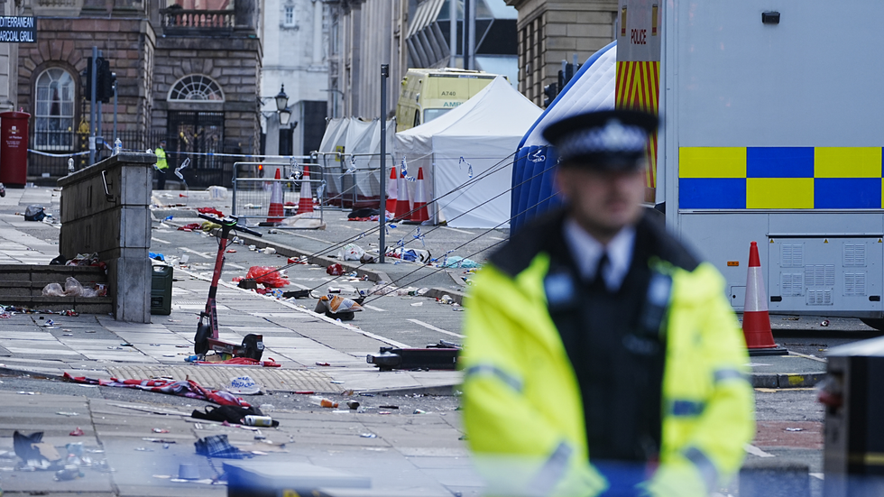 Aftermath of Liverpool car ramming