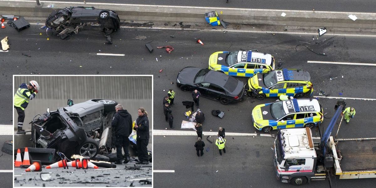 NextImg:A1 crash: Motorist 'on first date' admits to dangerous driving after horror smash with five police cars
