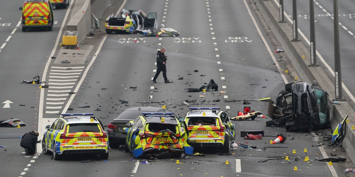 NextImg:A1 crash: Man, 20, charged over horror accident that saw seven police officers rushed to hospital