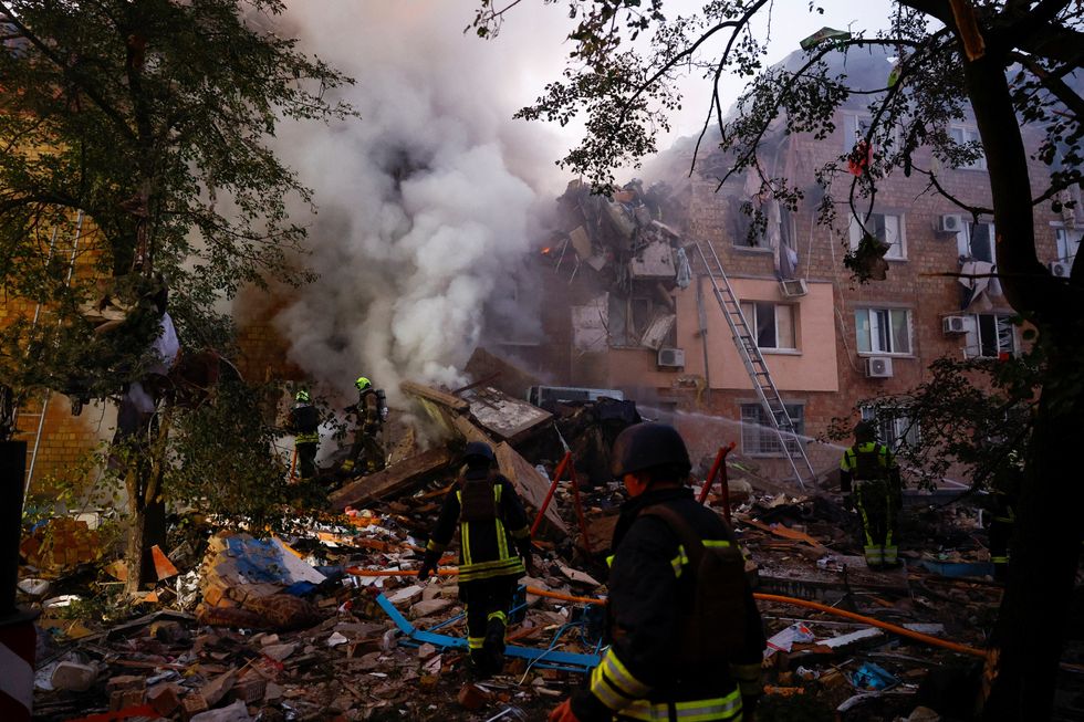 Aftermath of the strikes in Kyiv