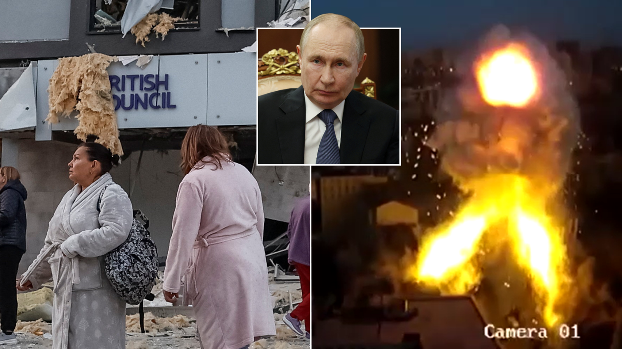 Aftermath of the strikes in Kyiv