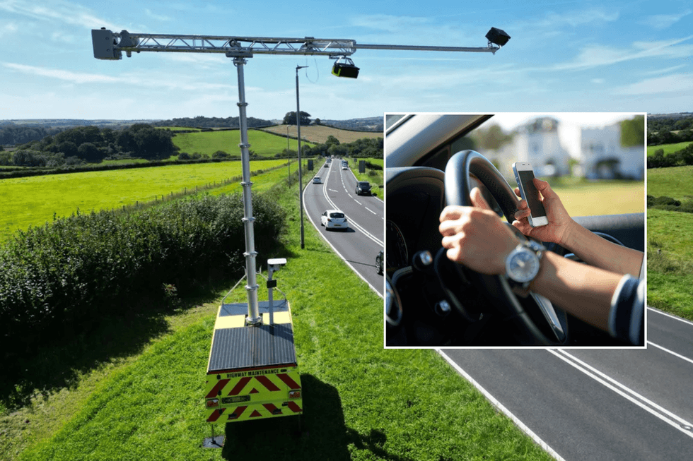 AI camera and driver on phone