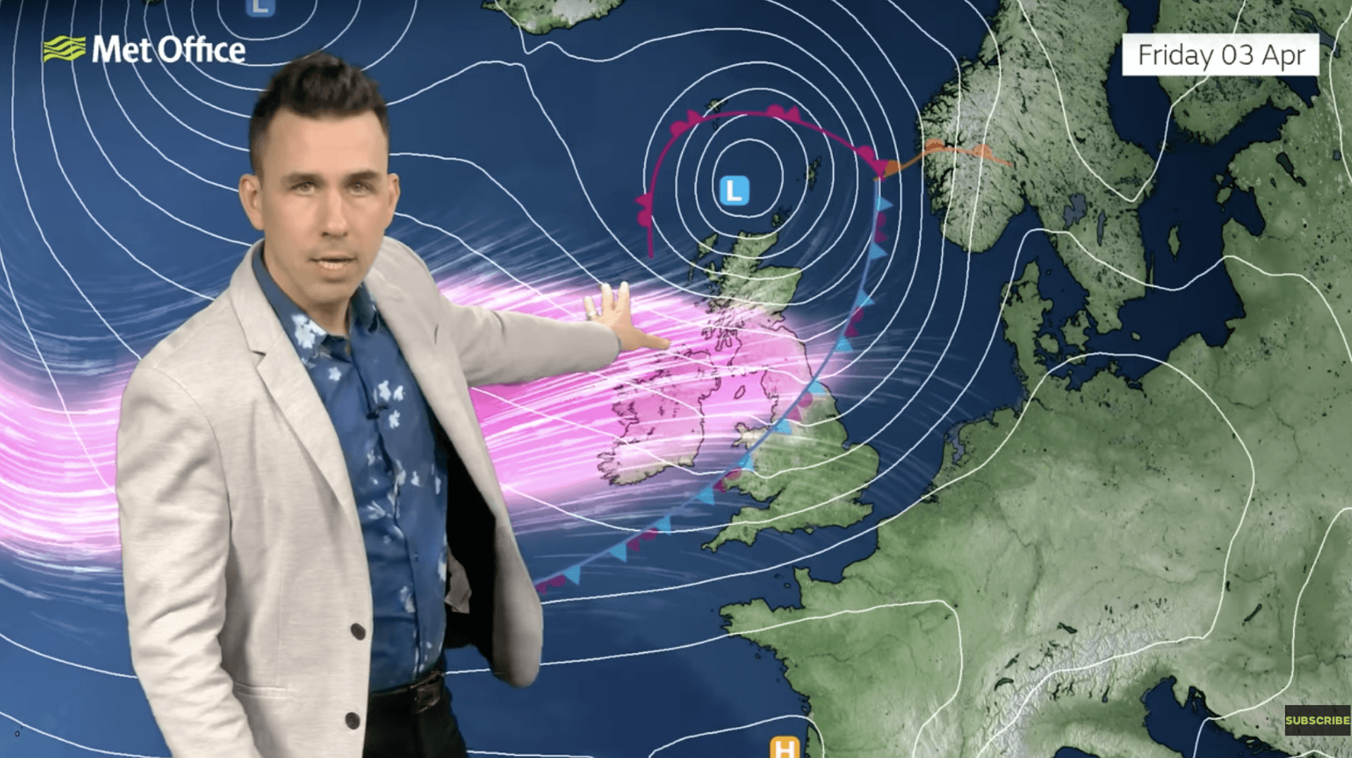 Aidan McGivern warns of a powerful jet stream coming through\u200b