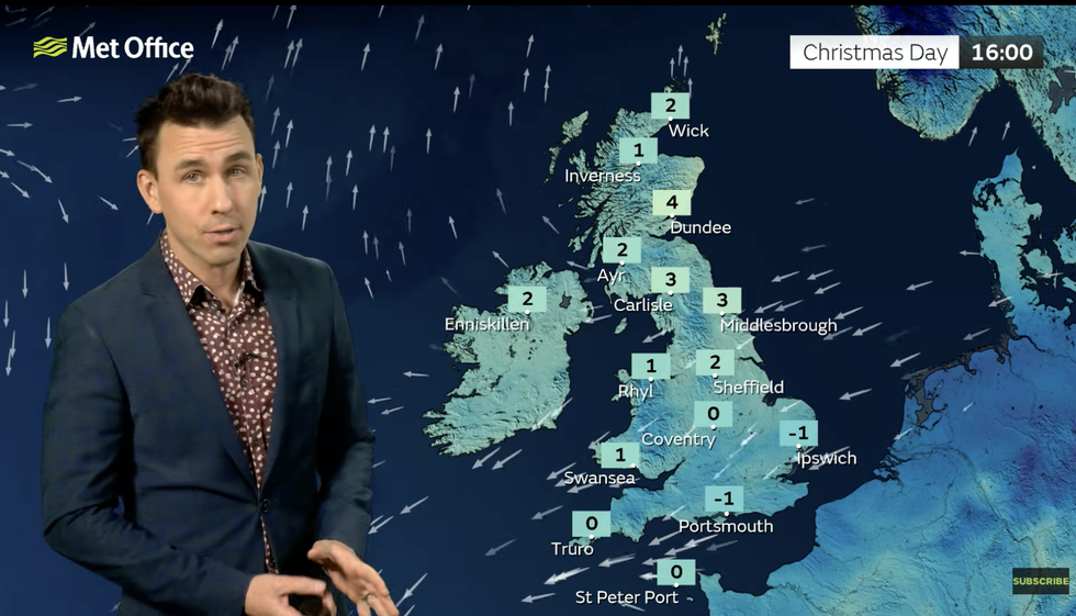 Aidan McGivern warns of Christmas wind chill