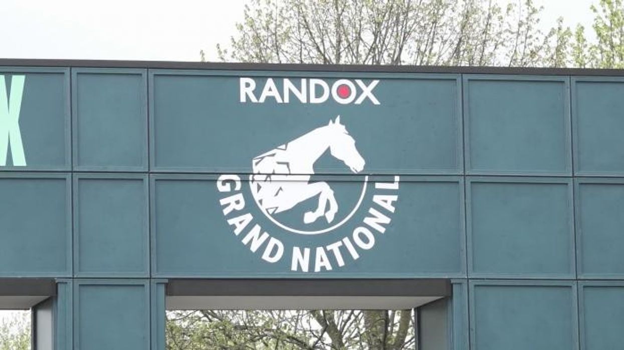 Shocking scenes as BRAWL breaks out on Ladies Day at Aintree with five bloodied men throwing punches at each other