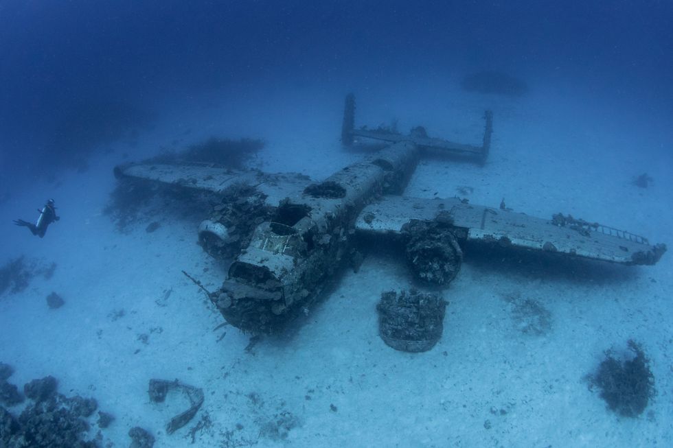 aircraft under water
